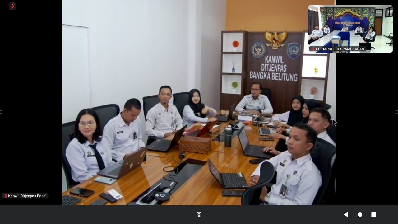 Penataan Kelembagaan Pemasyarakatan, Kanwil Ditjenpas Babel Ikuti Pembahasan Nomenklatur UPT